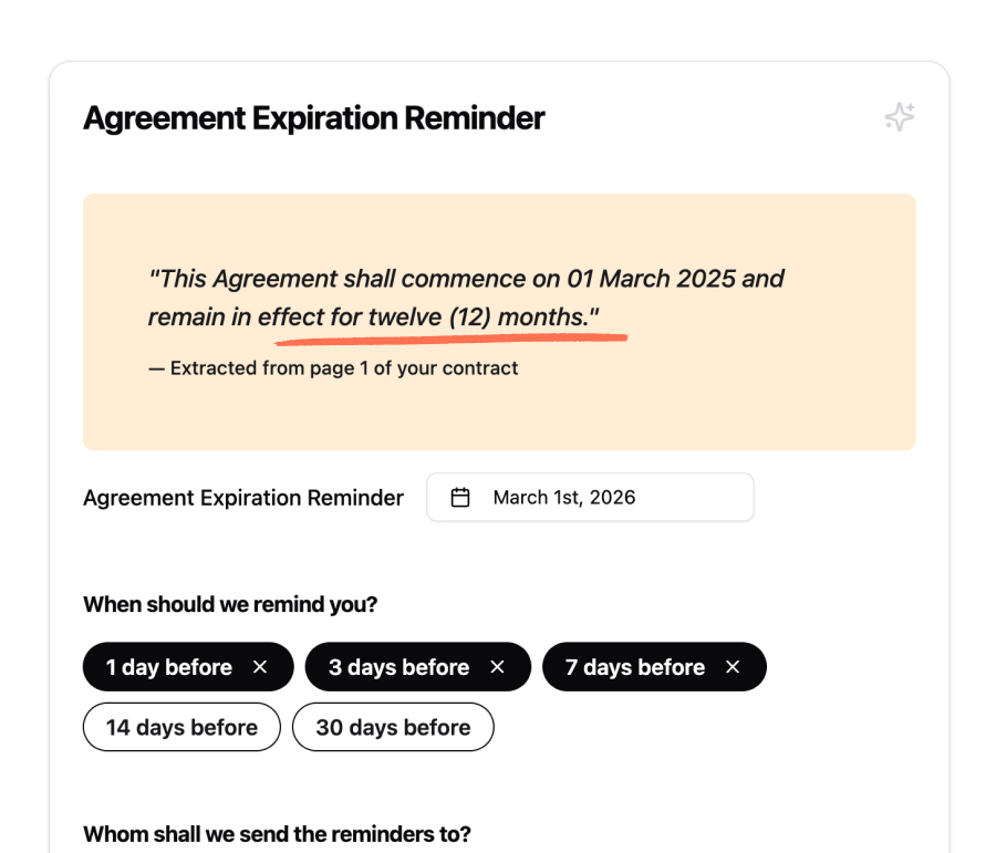 Contract date extraction demo